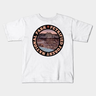 Petrified Forest National Park circle Kids T-Shirt